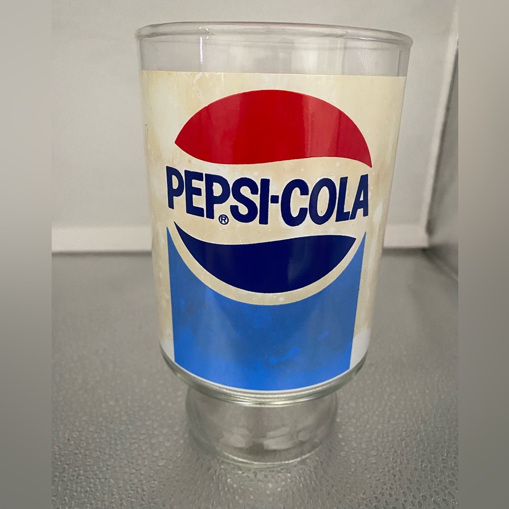 Vintage “Pepsi” Glass 6 1/2 x 4 1/2”